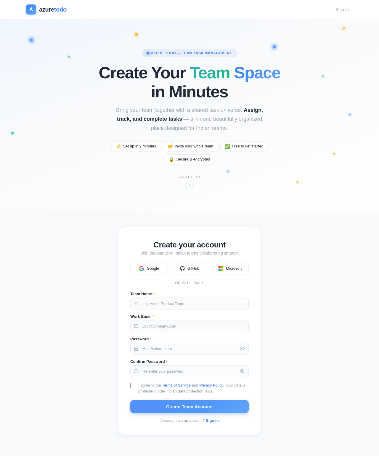 Signup design preview