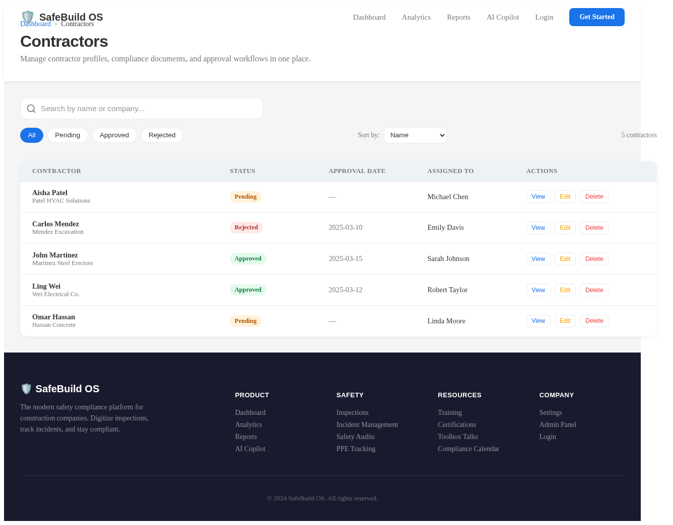 Contractors design preview