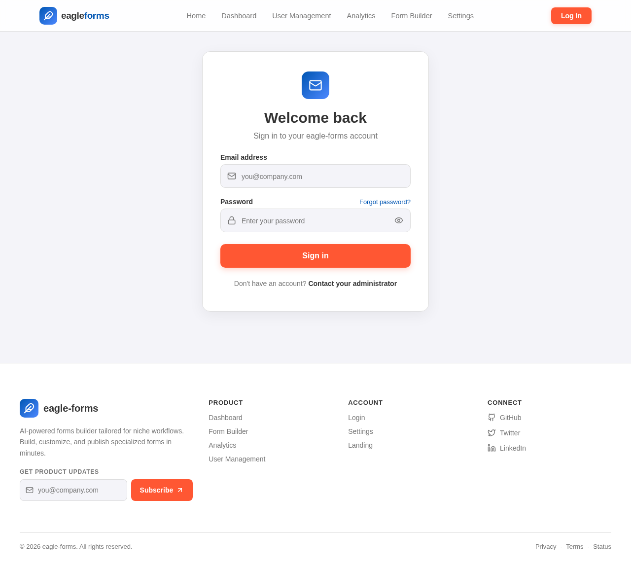 Login design preview