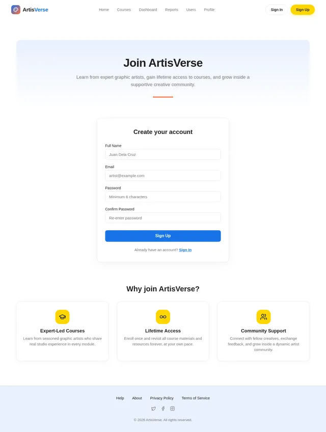 Signup