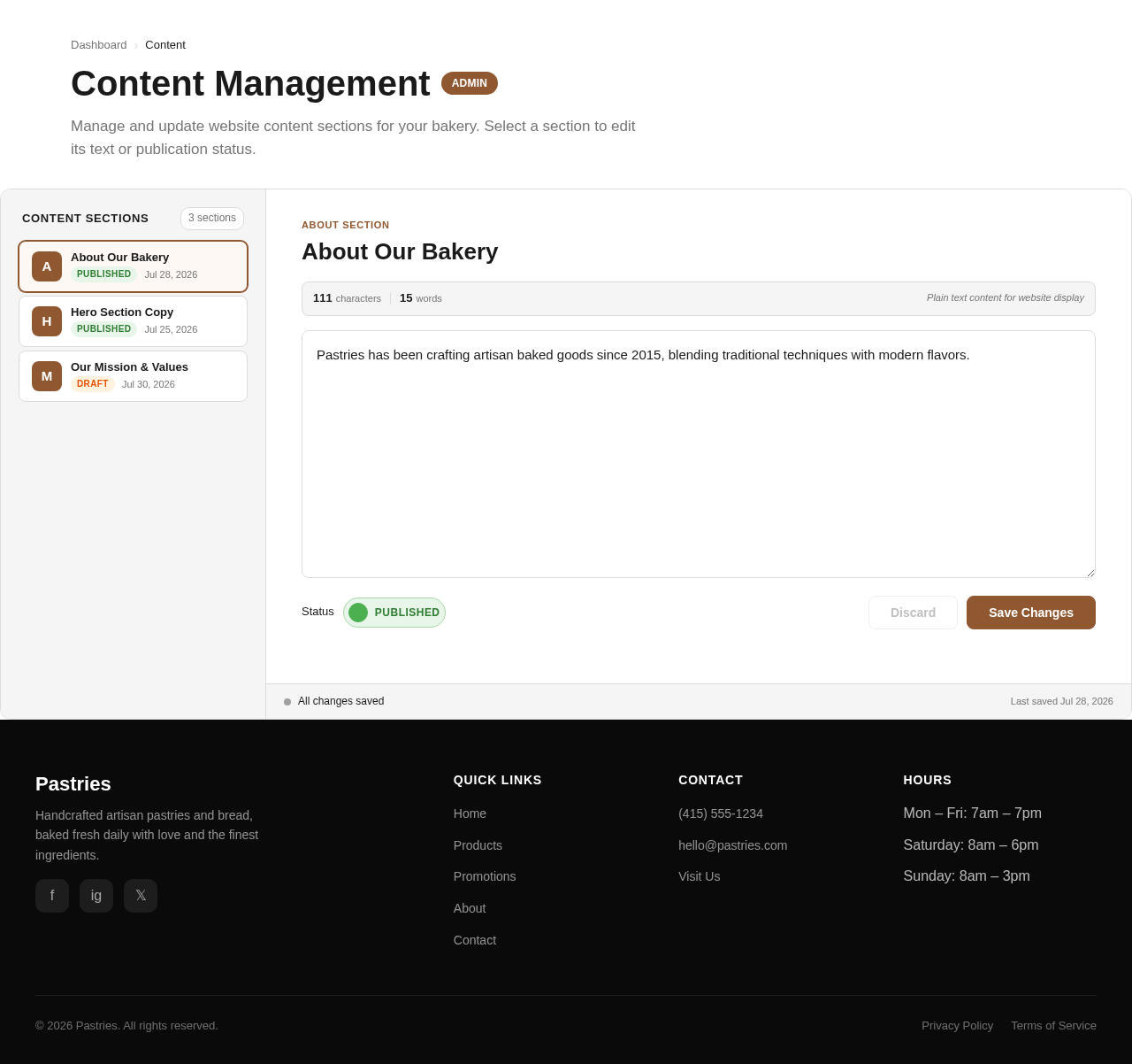 Content design preview