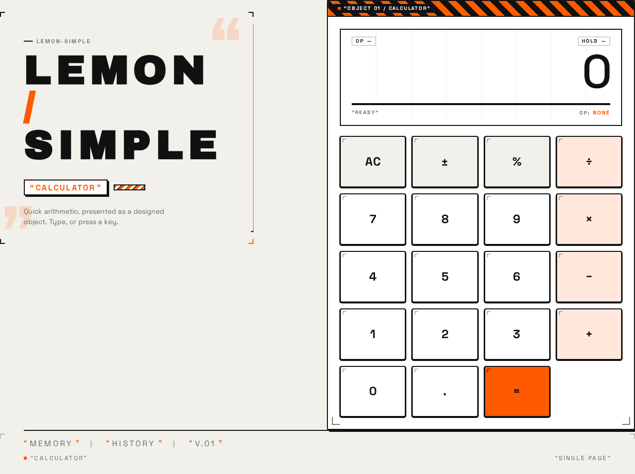 Calculator design preview