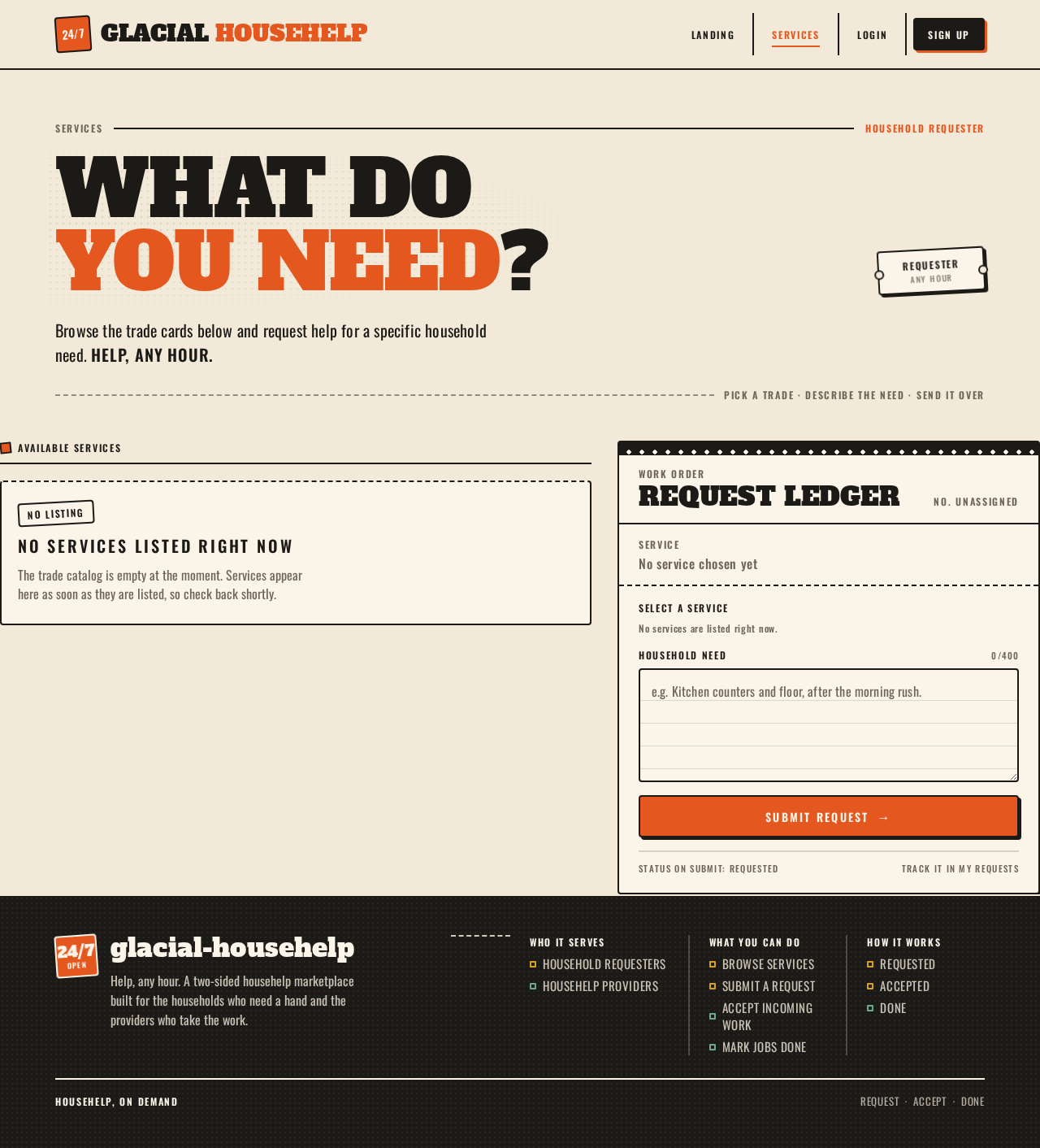 Services design preview