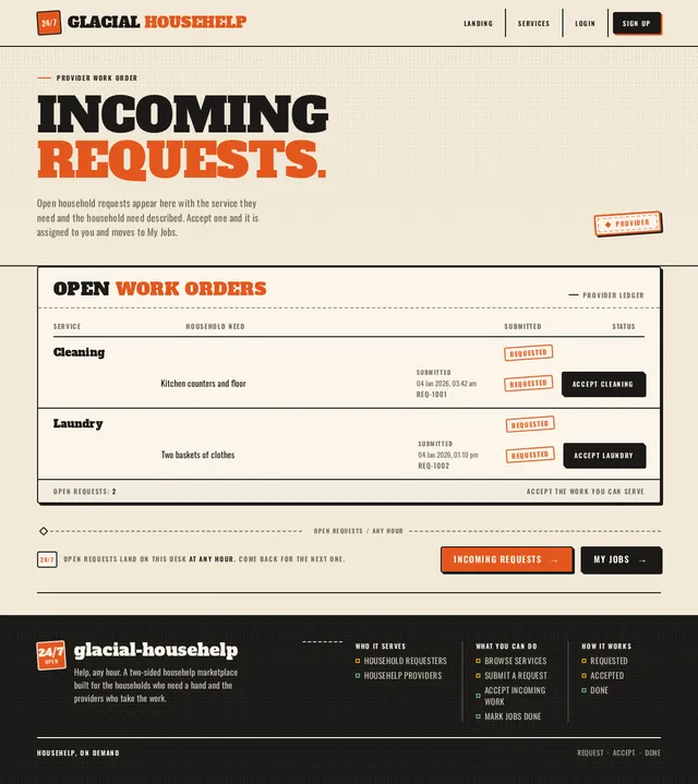 Incoming Requests