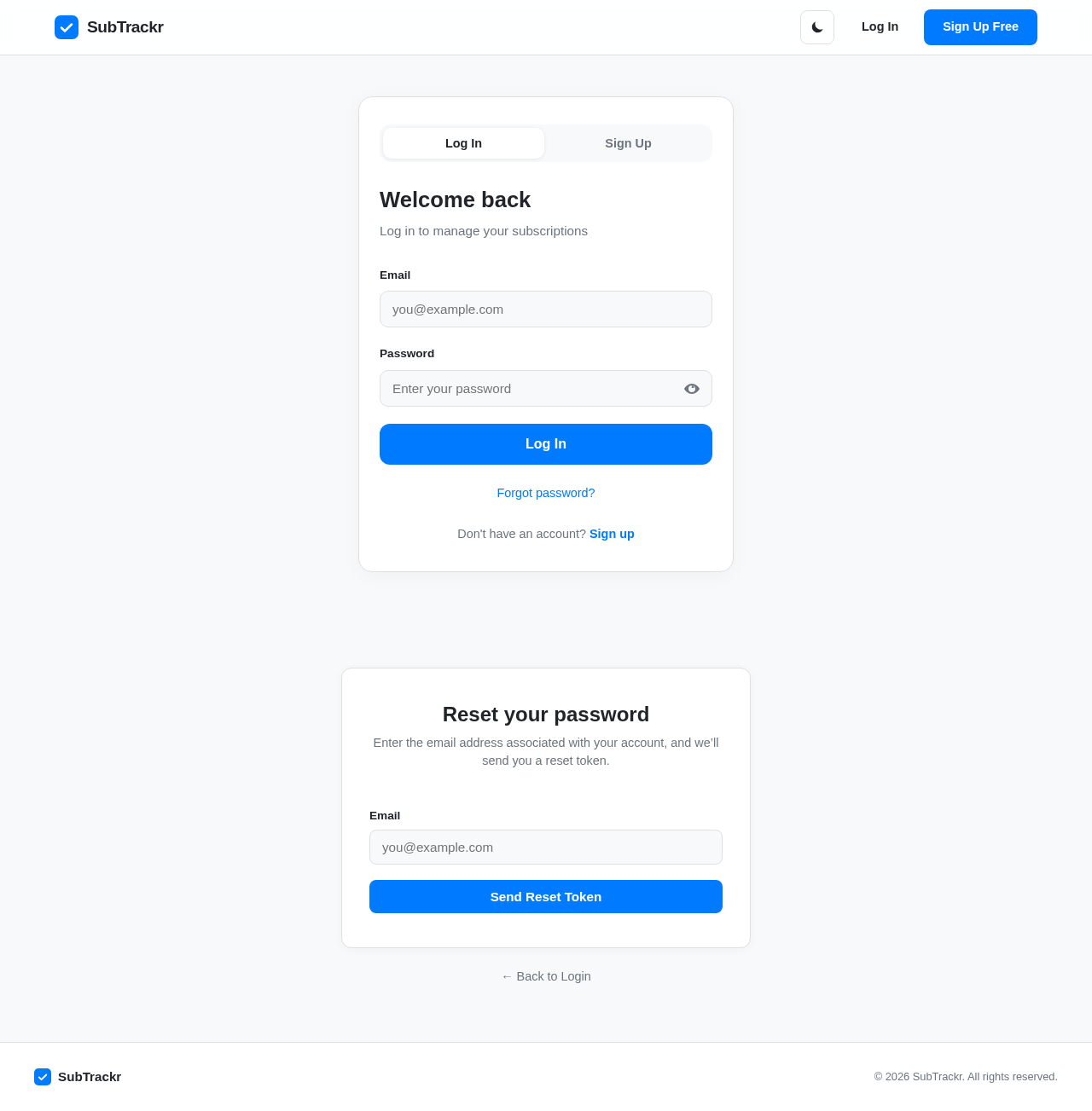 Authentication design preview