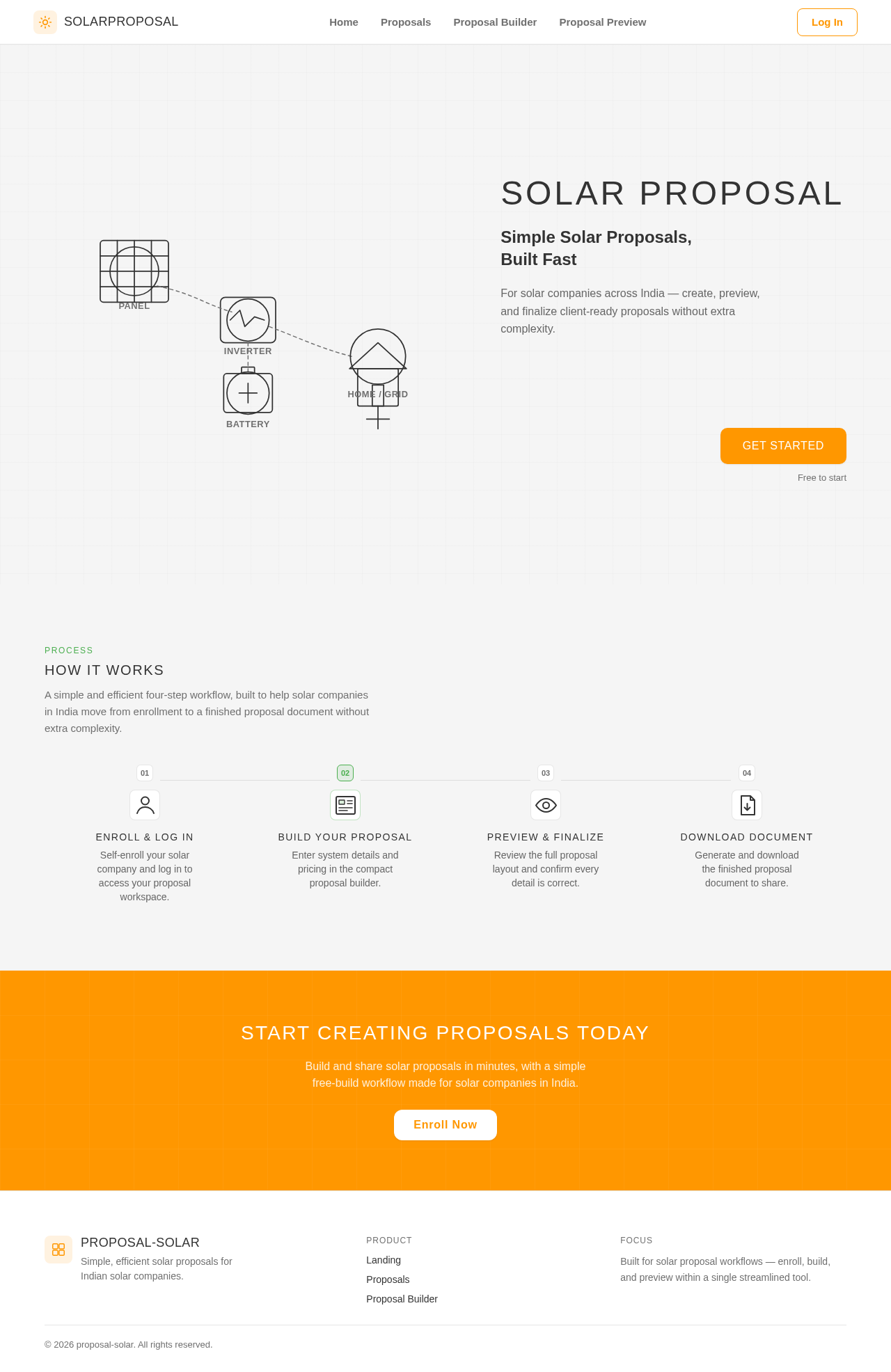Landing design preview