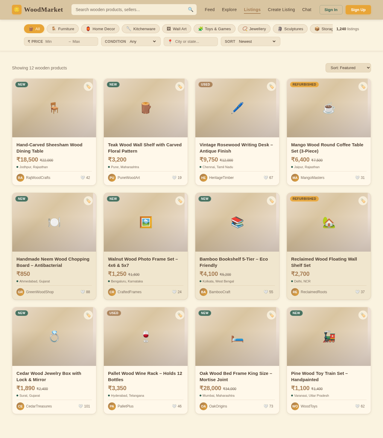 Listings design preview