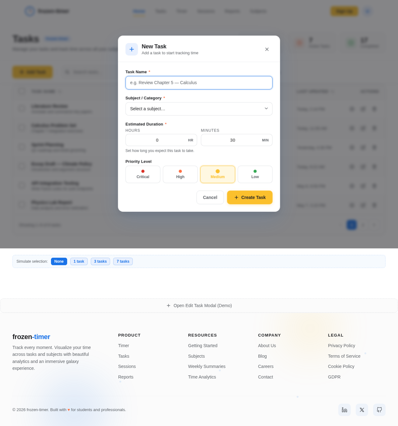 Tasks design preview