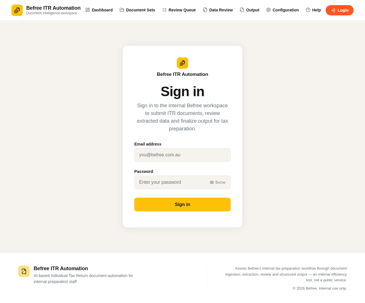 Login design preview