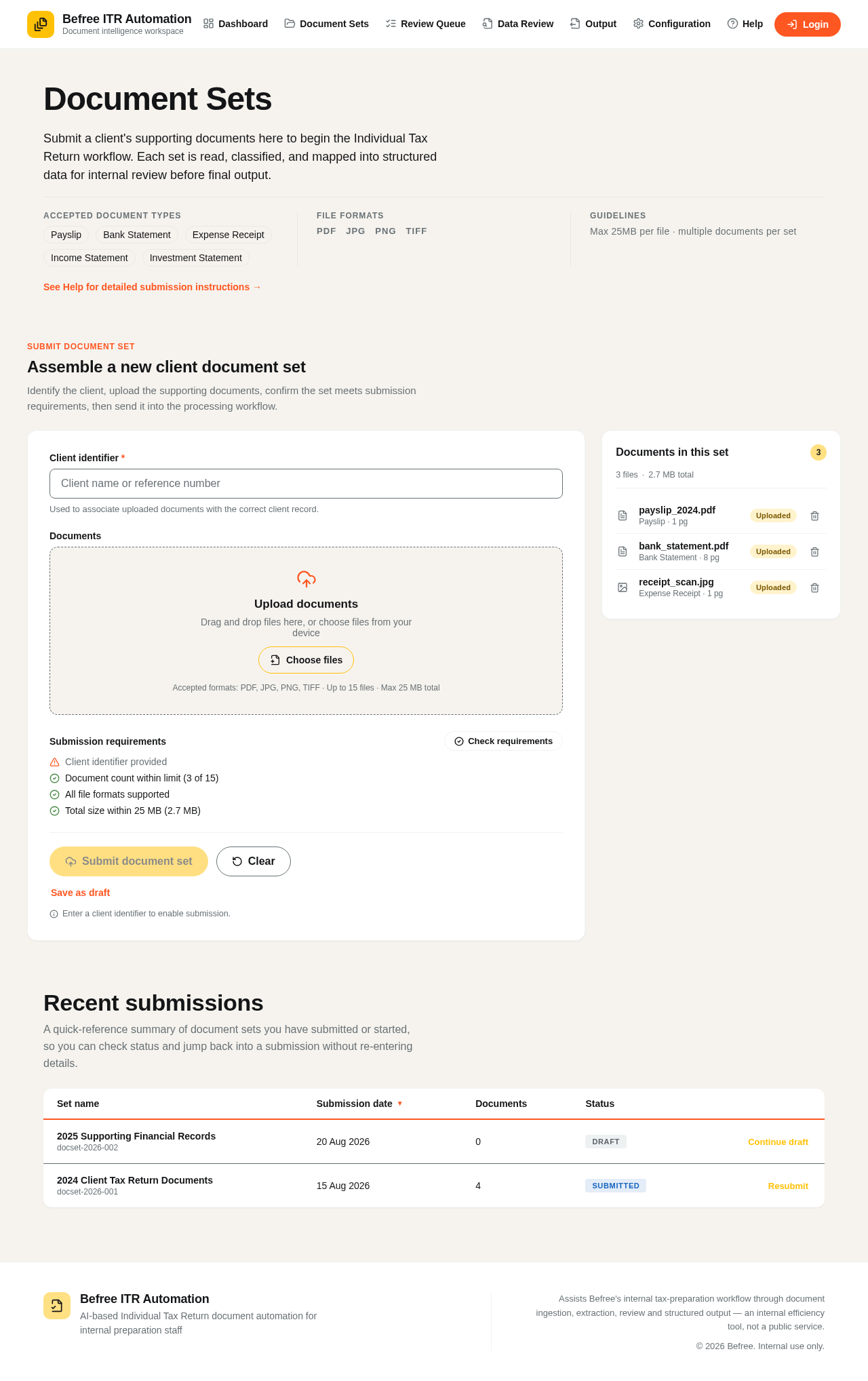 Document Sets design preview