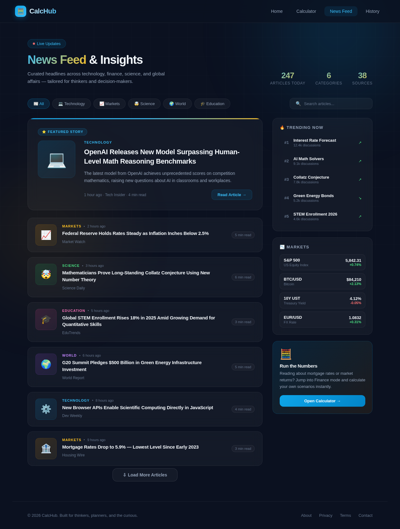 News Feed design preview