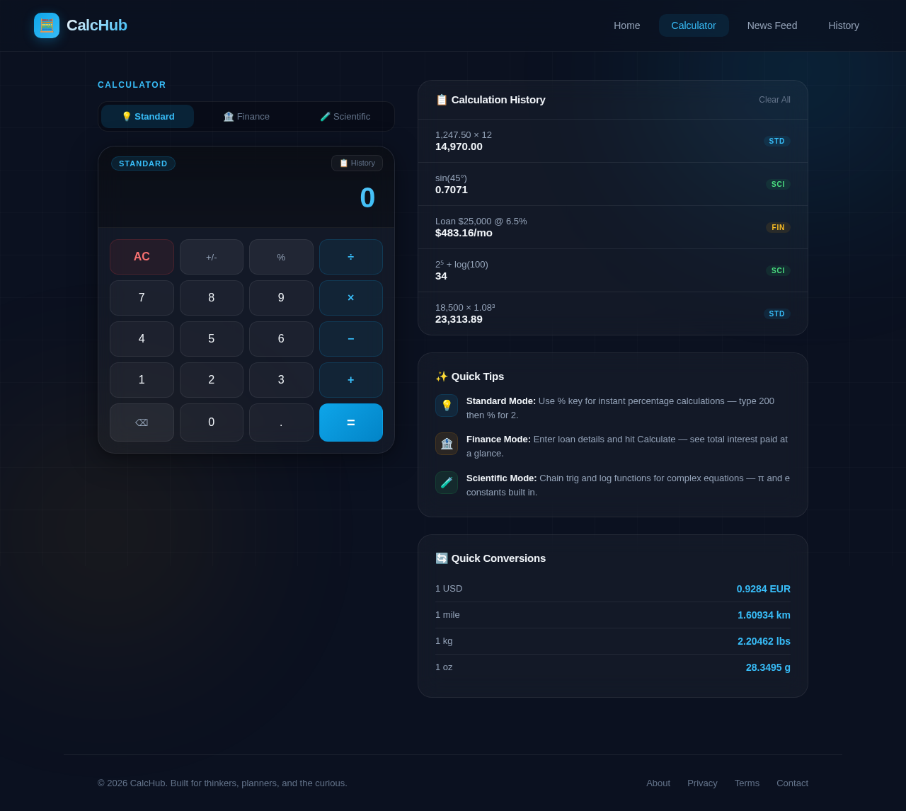 Calculator design preview
