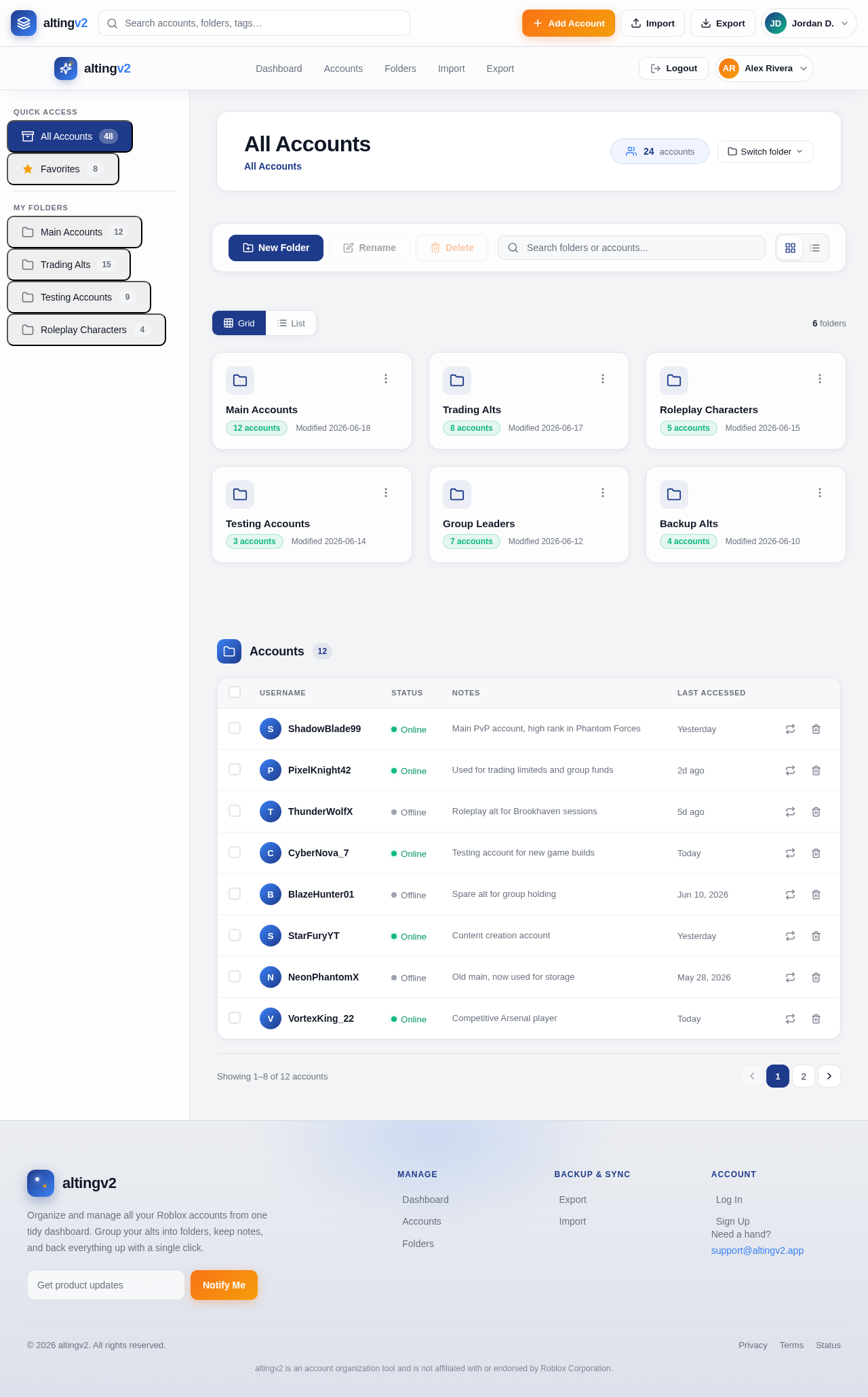 Folders design preview