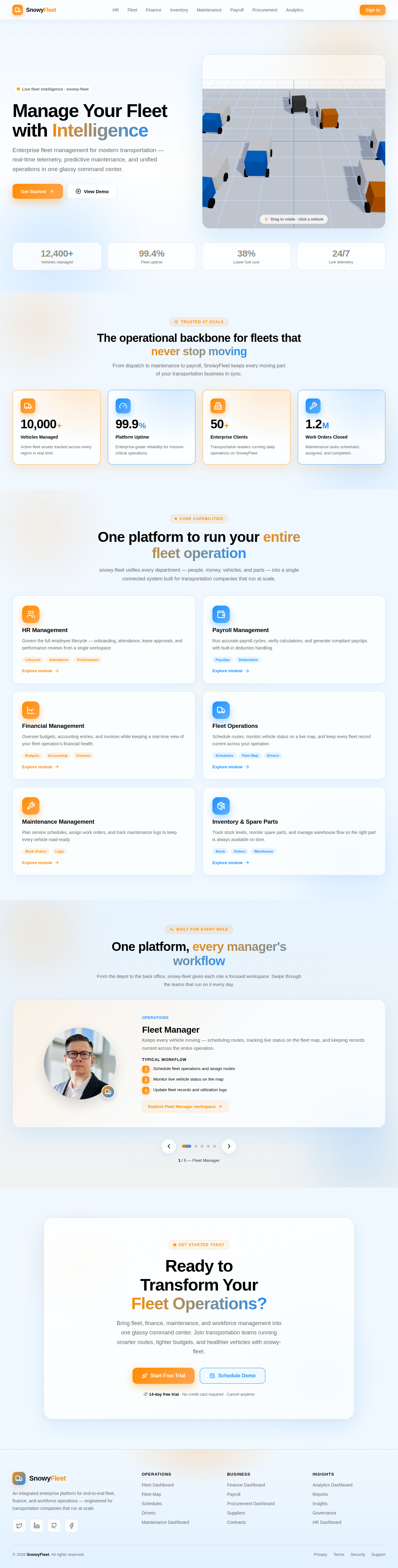 Landing design preview