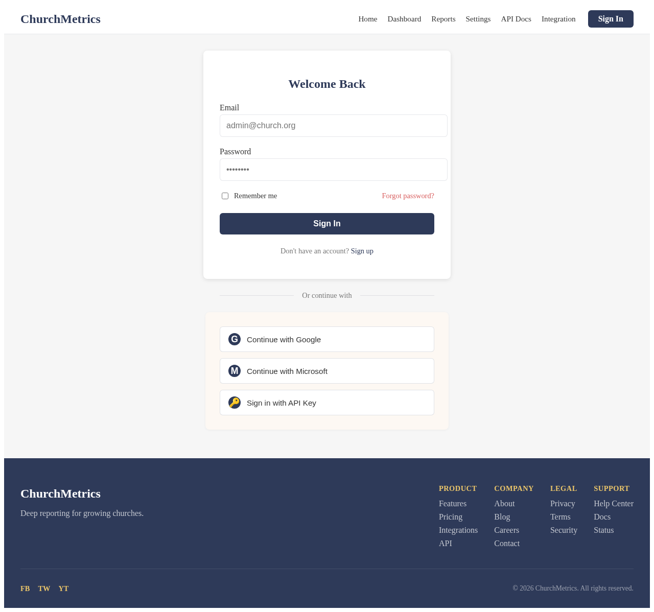 Login design preview