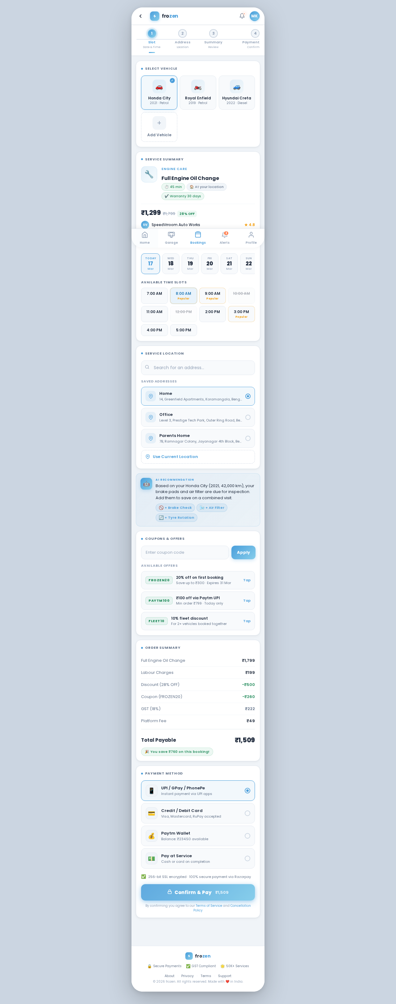 Booking design preview