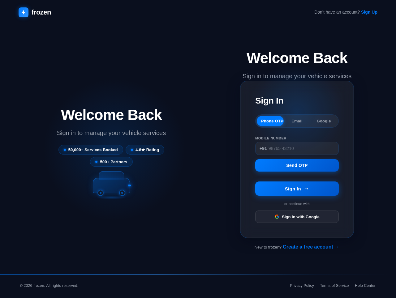 Login design preview