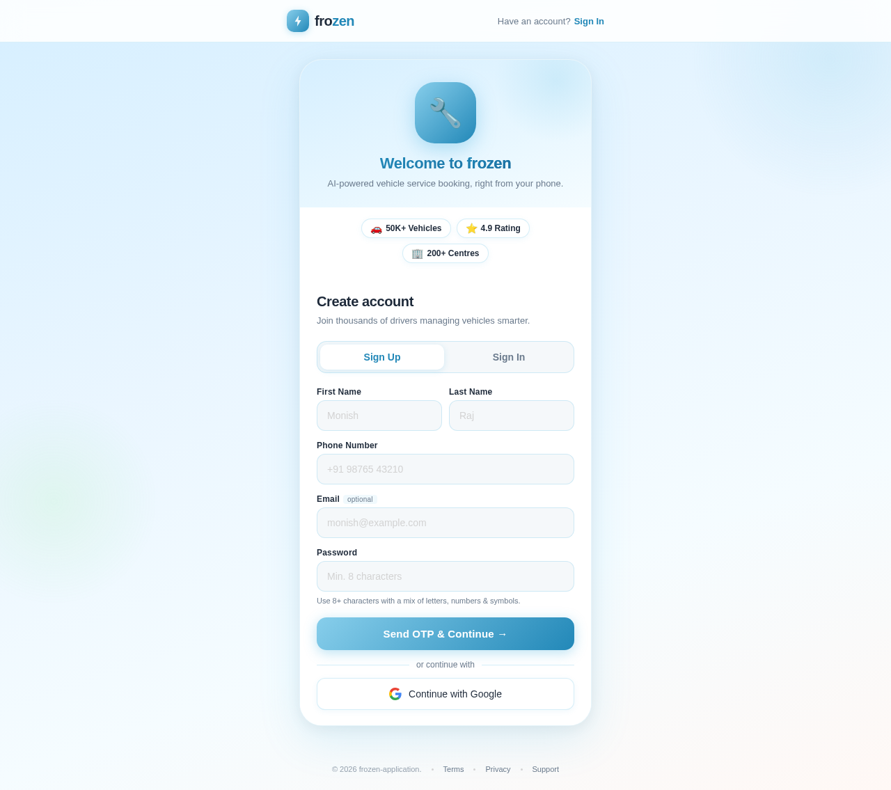 Onboarding design preview