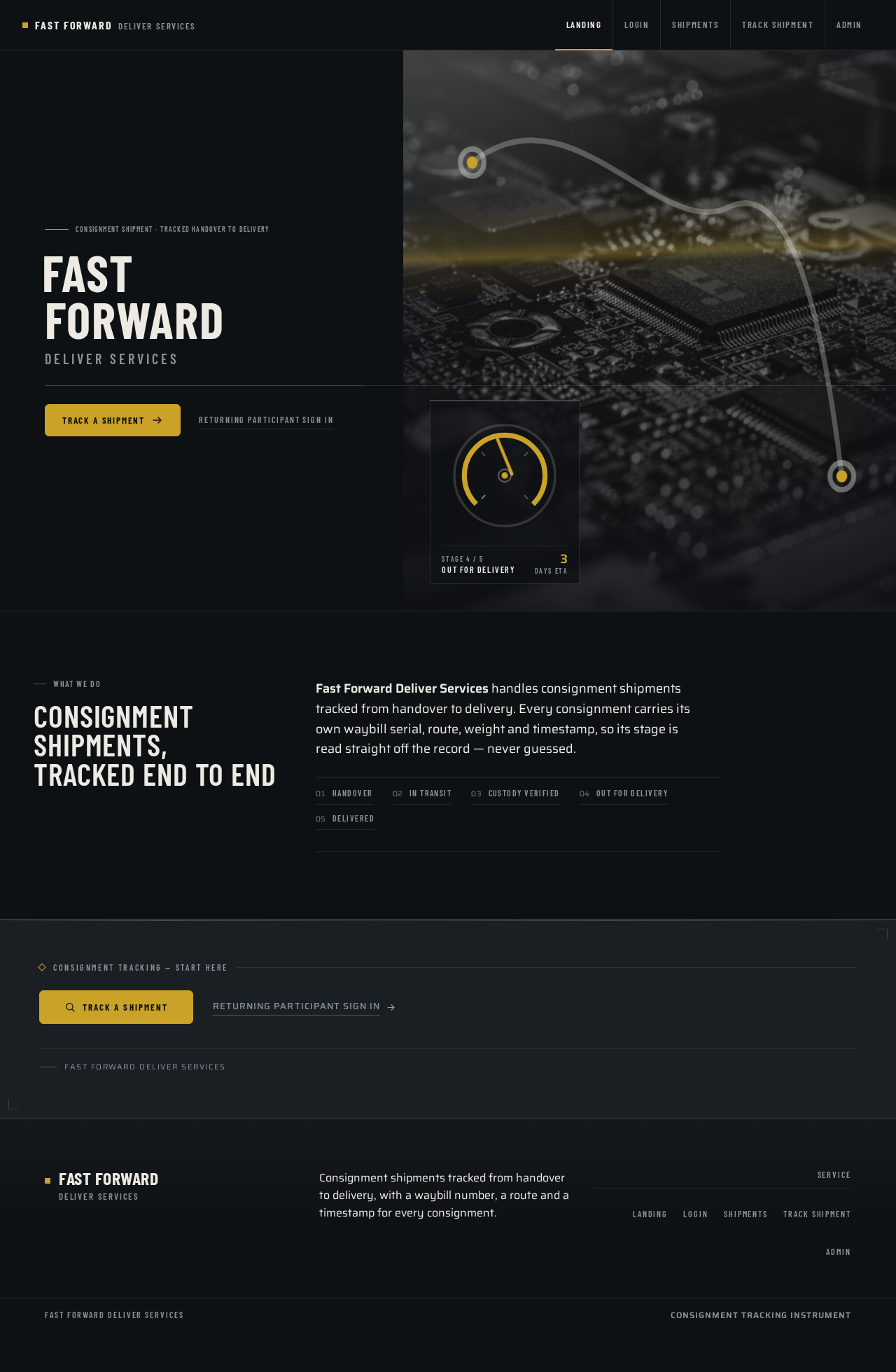 Landing design preview