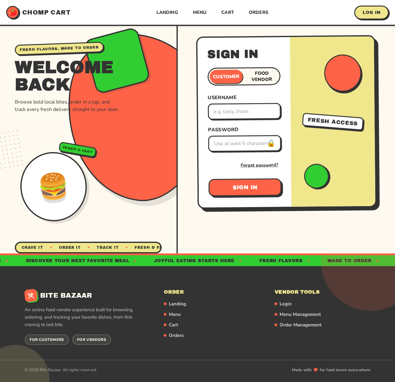 Login design preview