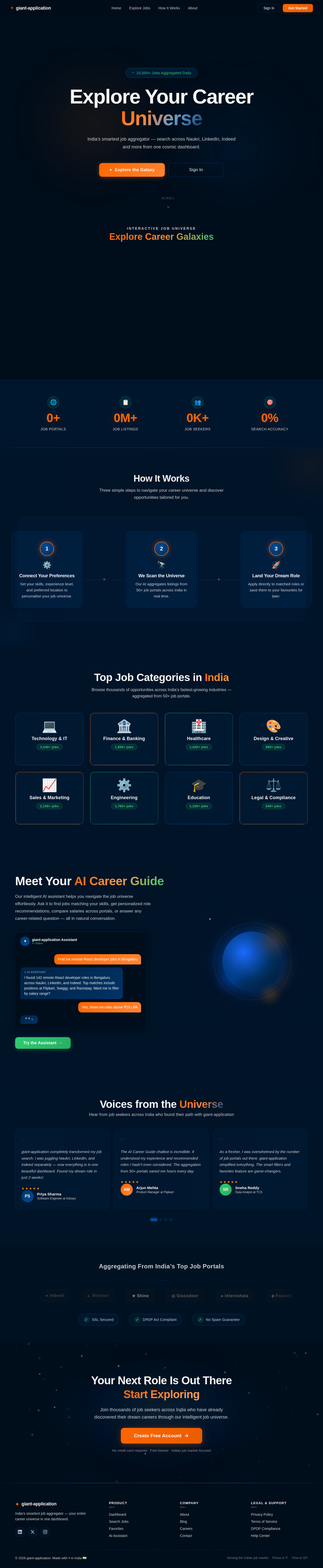 Landing design preview