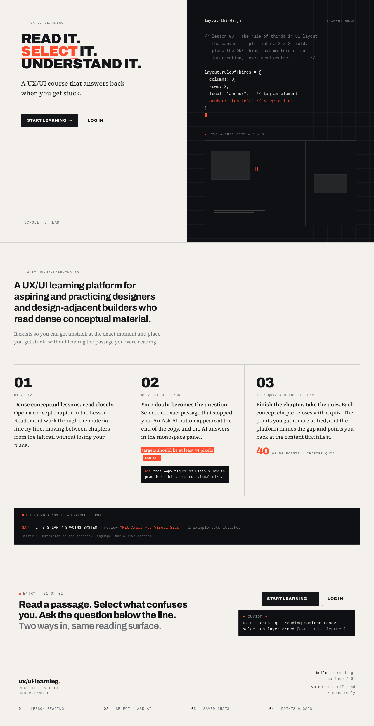 Landing design preview