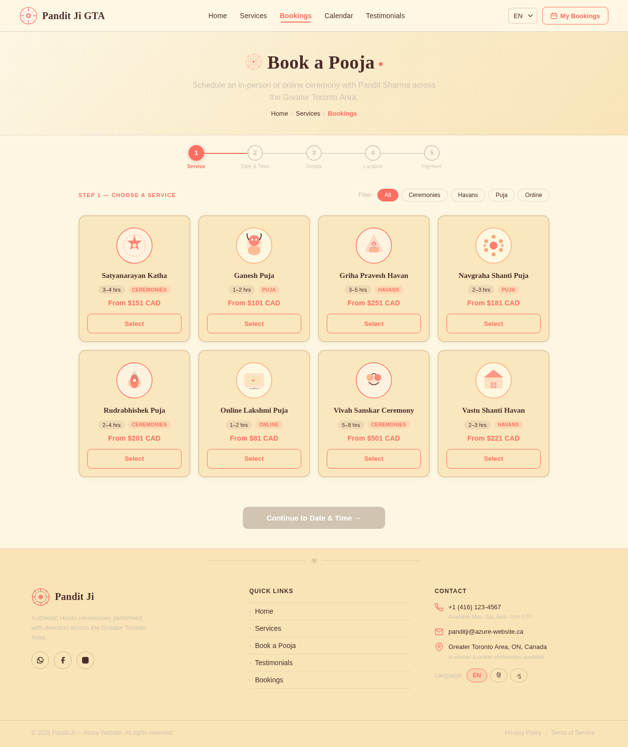 Bookings design preview