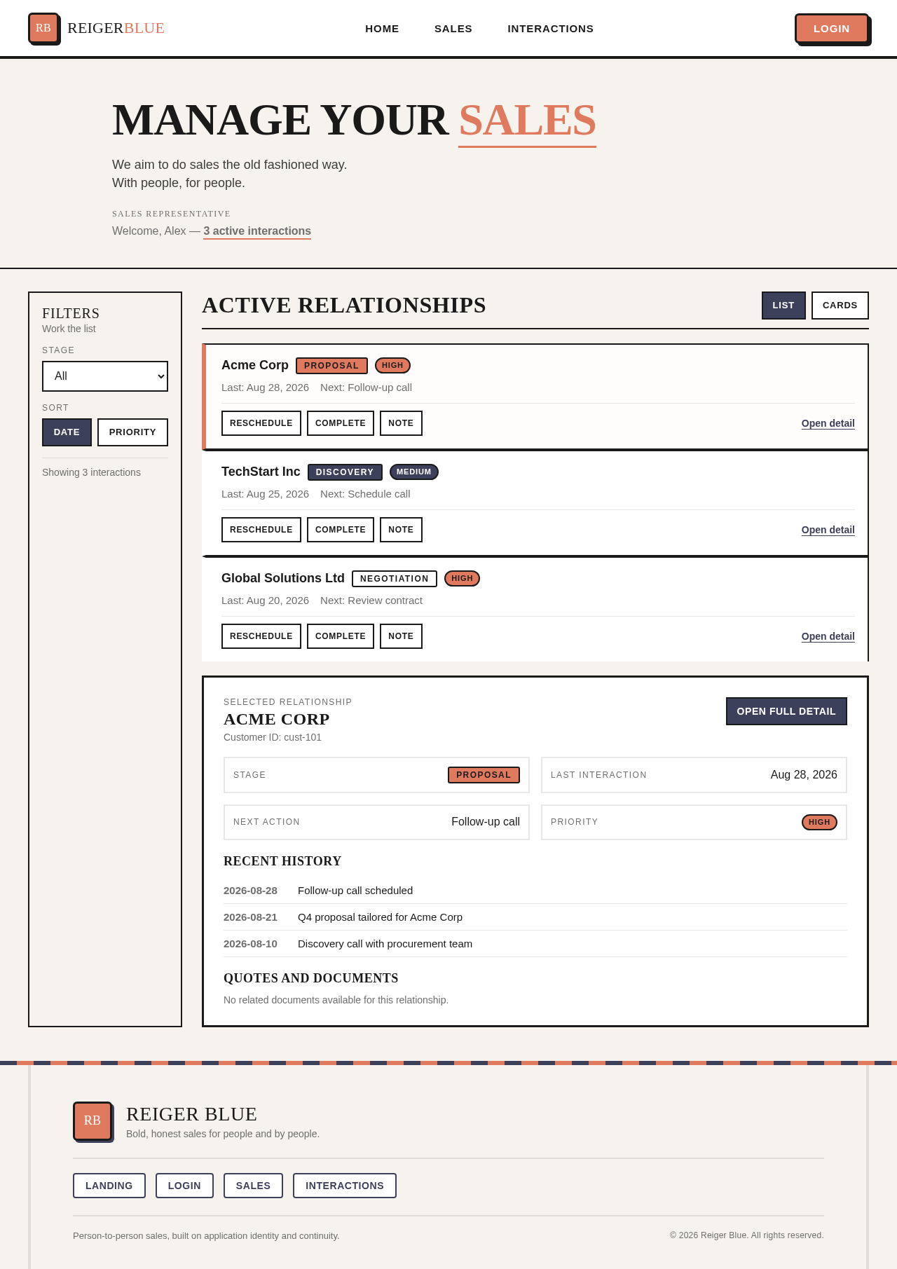 Sales design preview