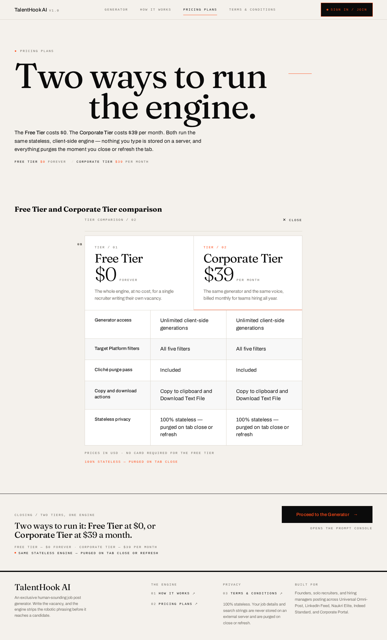 Pricing Plans design preview