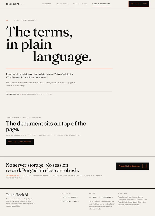 Terms & Conditions