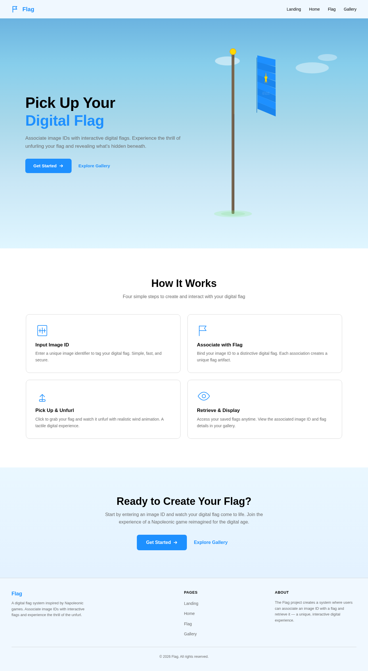 Landing design preview