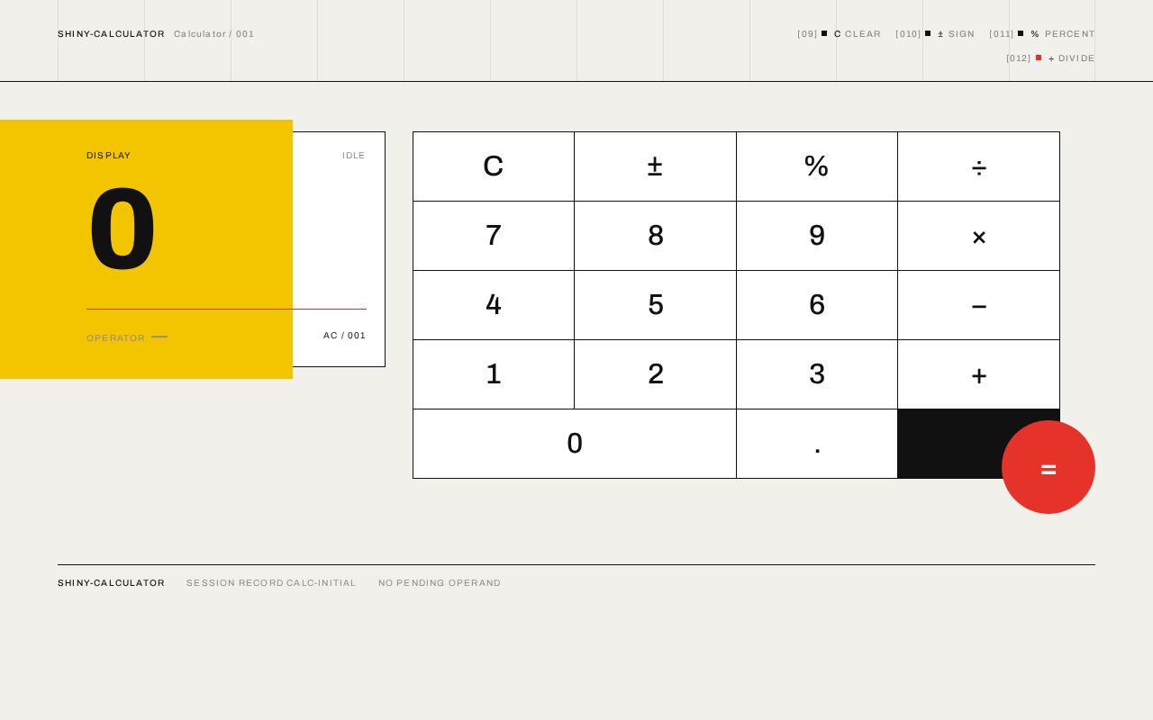 Calculator design preview