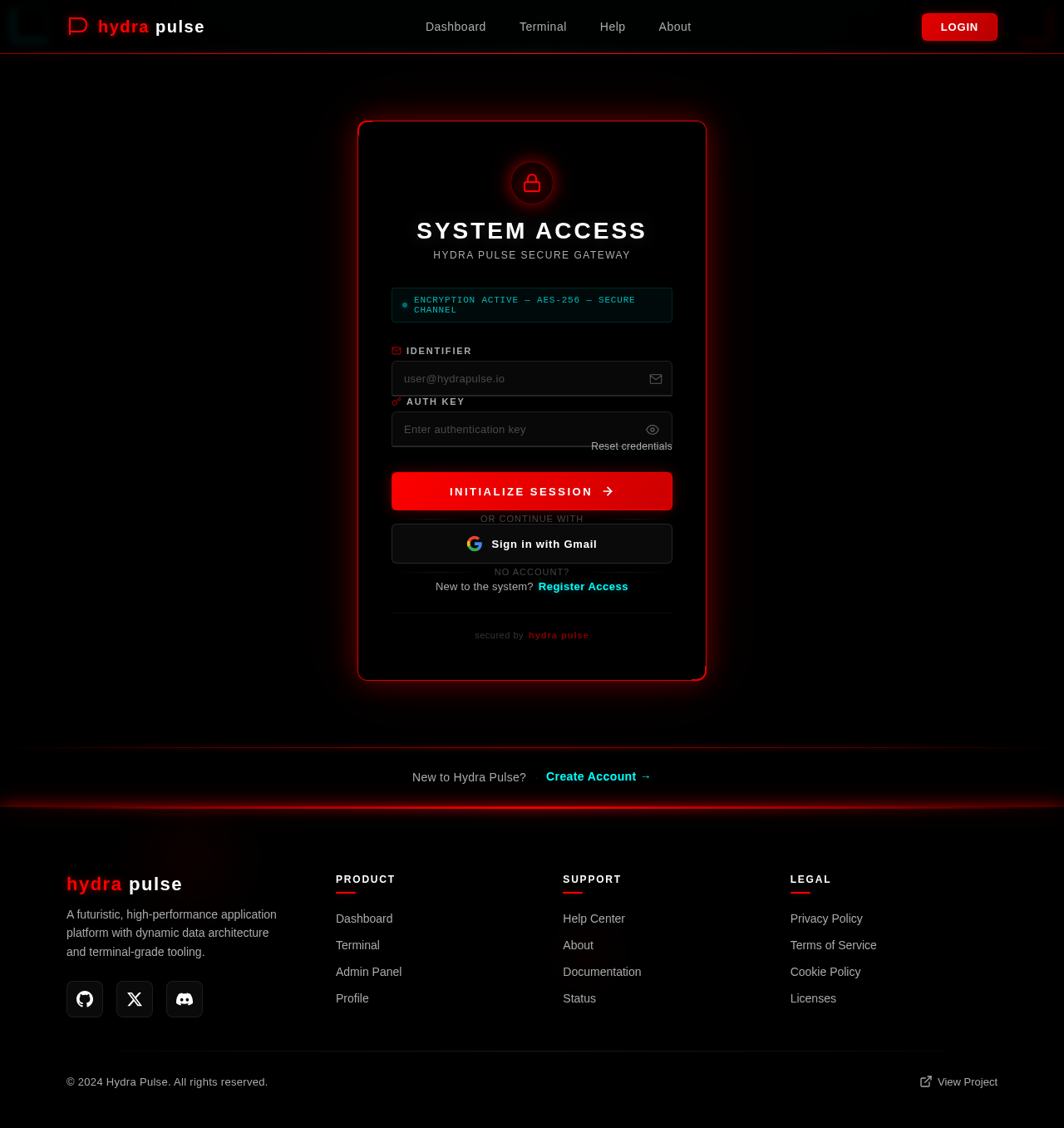 Login design preview