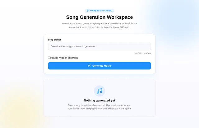 AI Song Generation