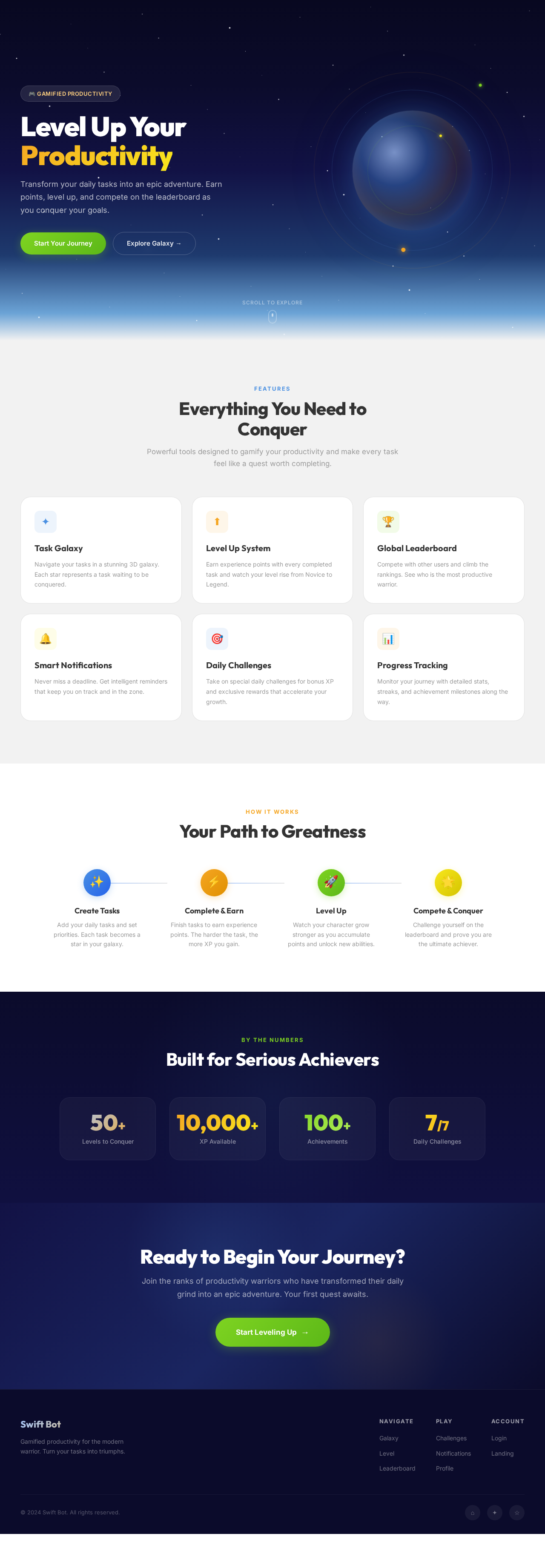 Landing design preview