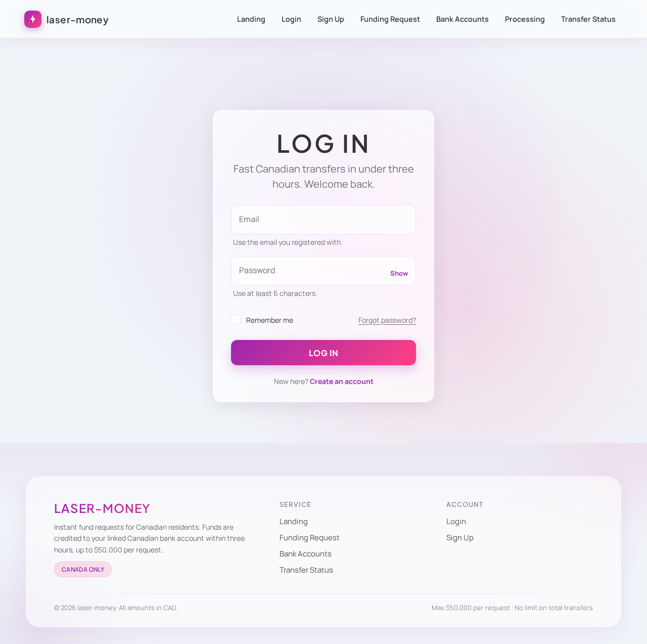 Login design preview