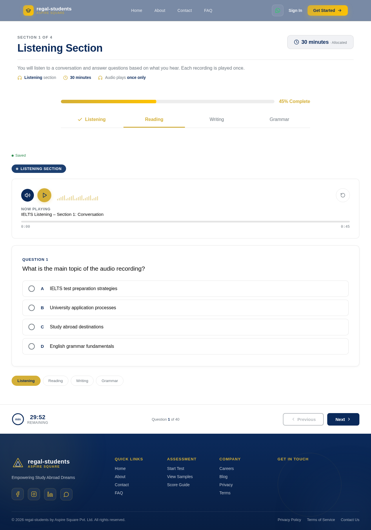 Assessment design preview