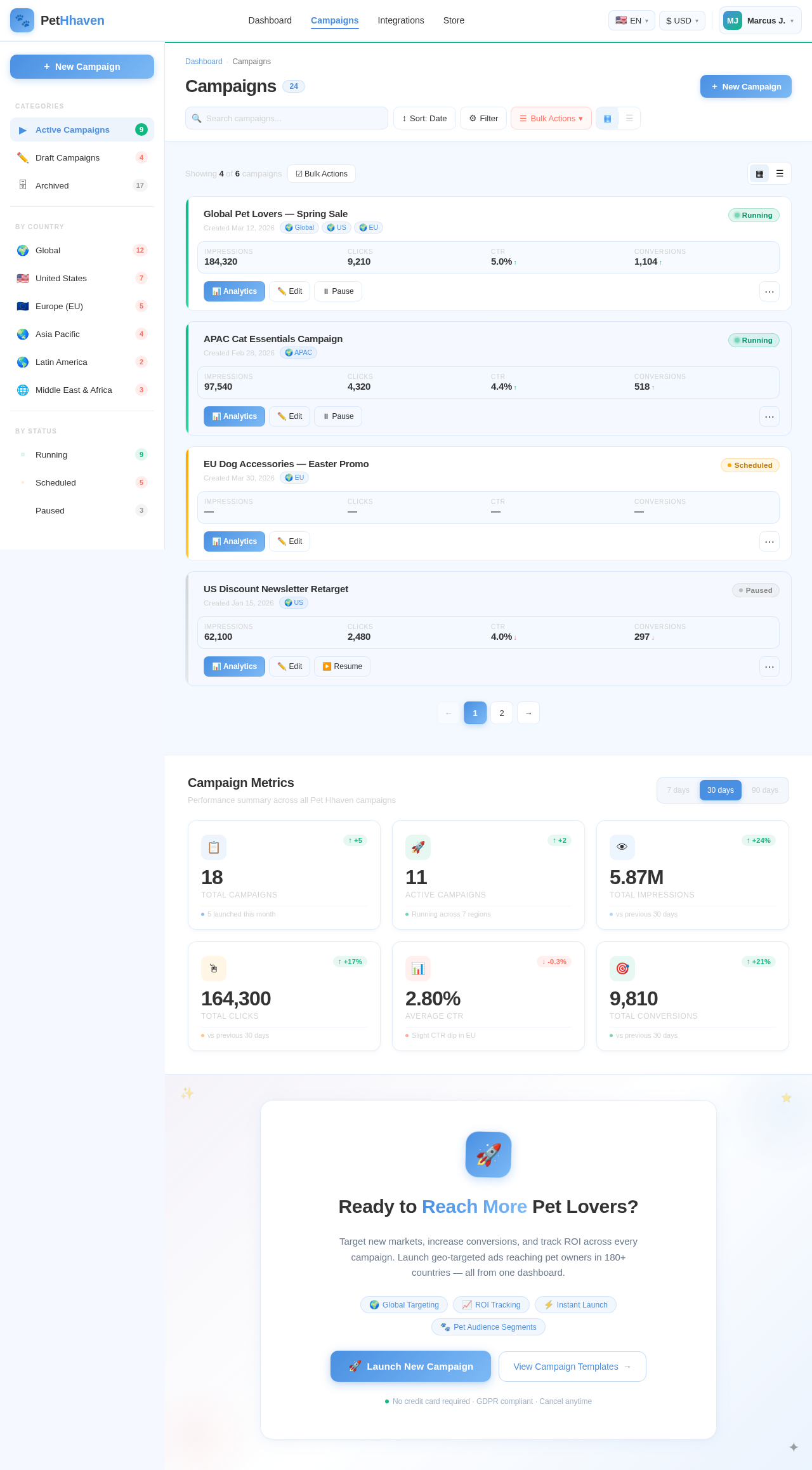 Campaigns design preview