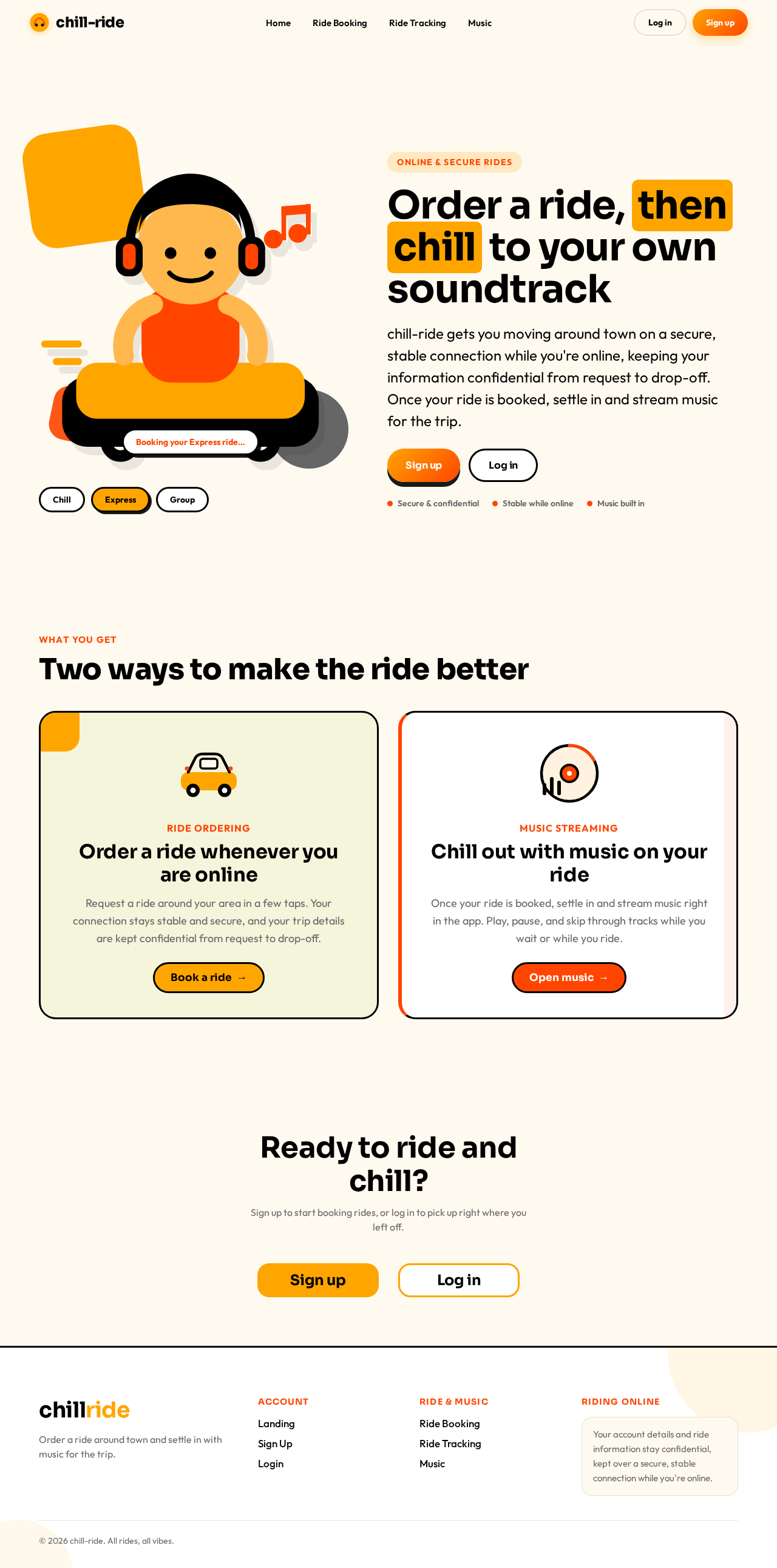 Landing design preview