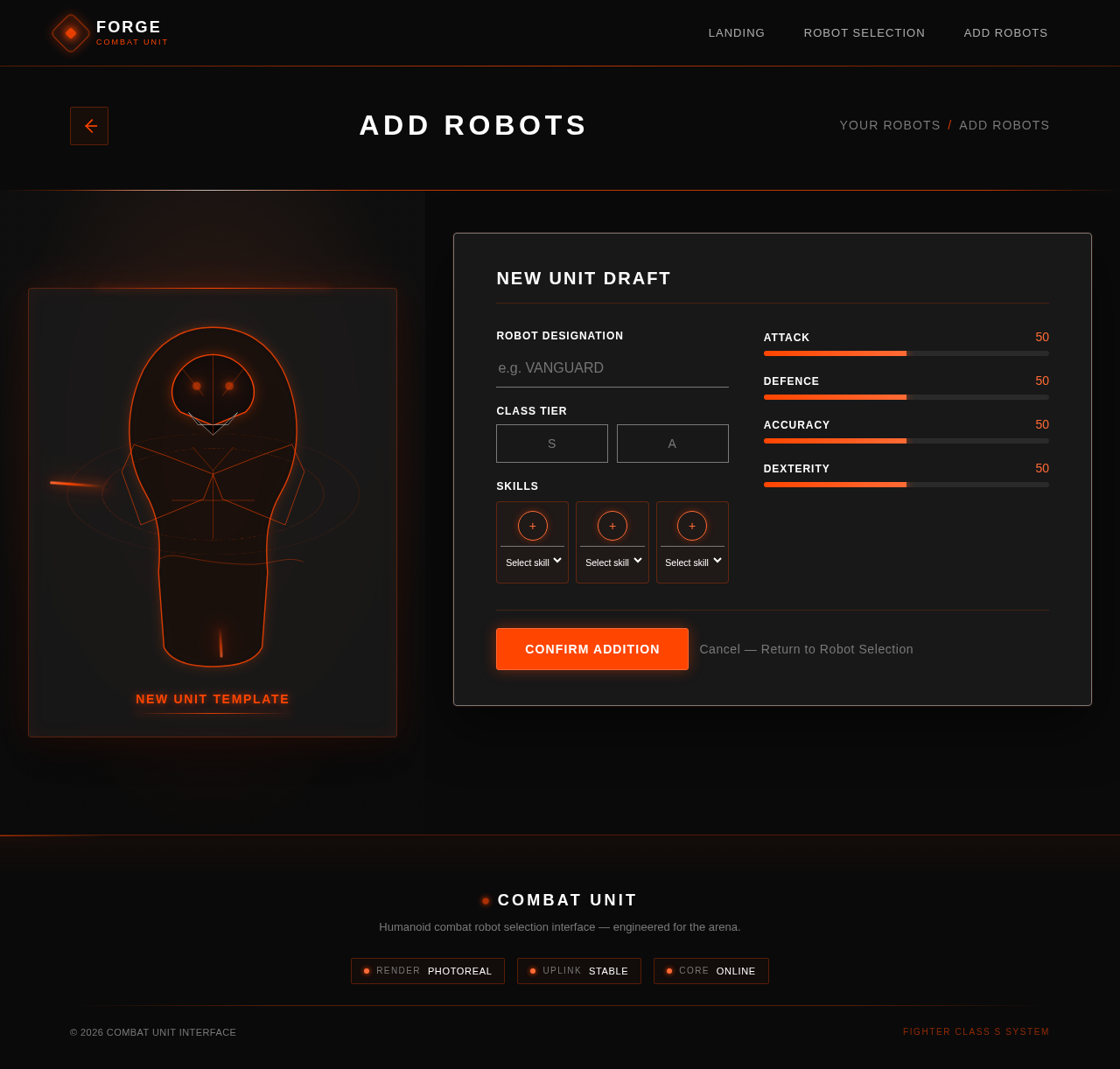 Add Robots design preview