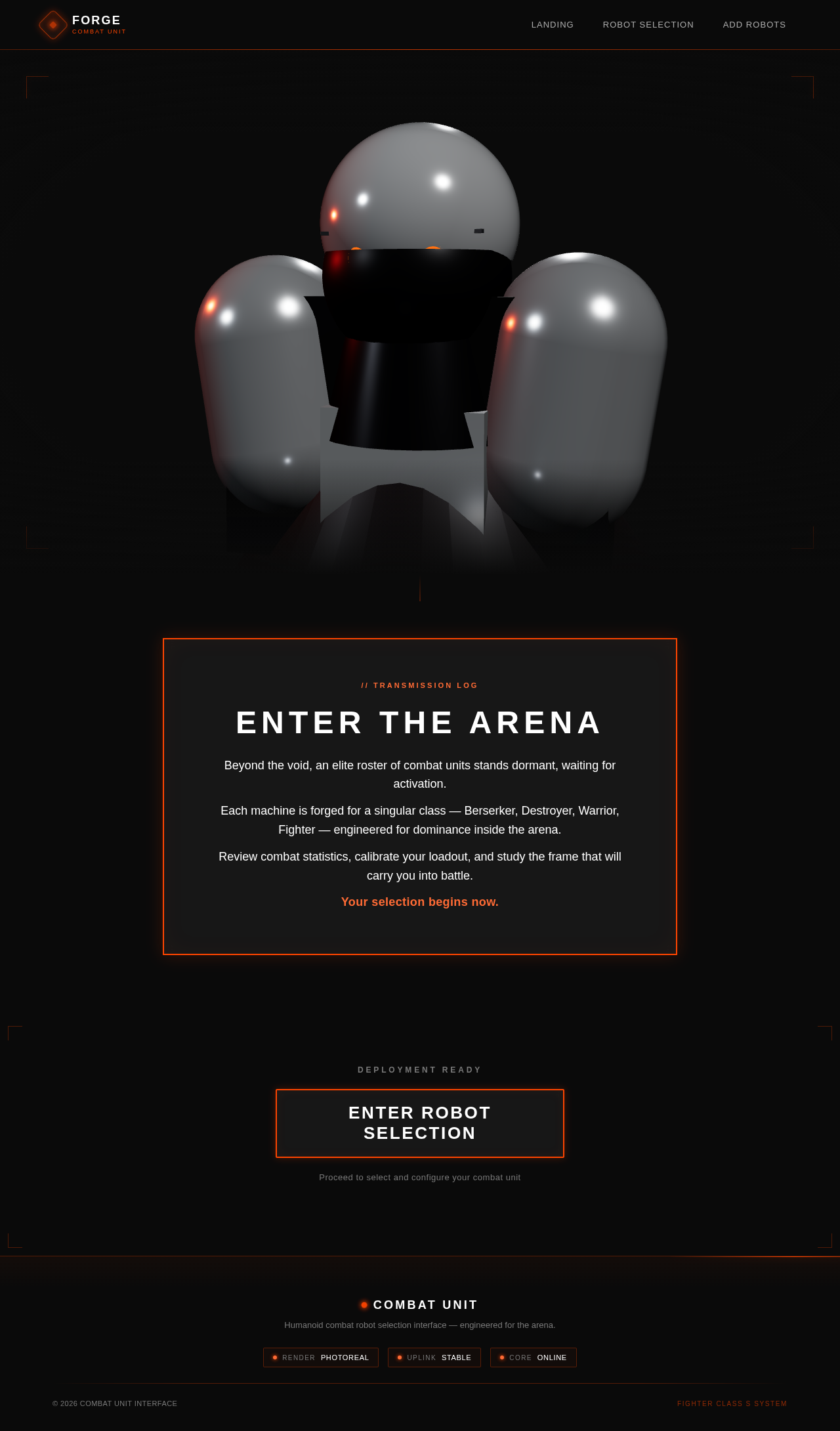 Landing design preview