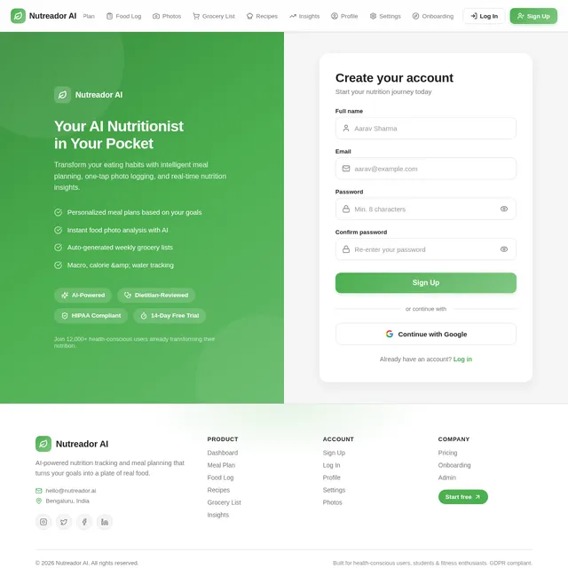 Signup