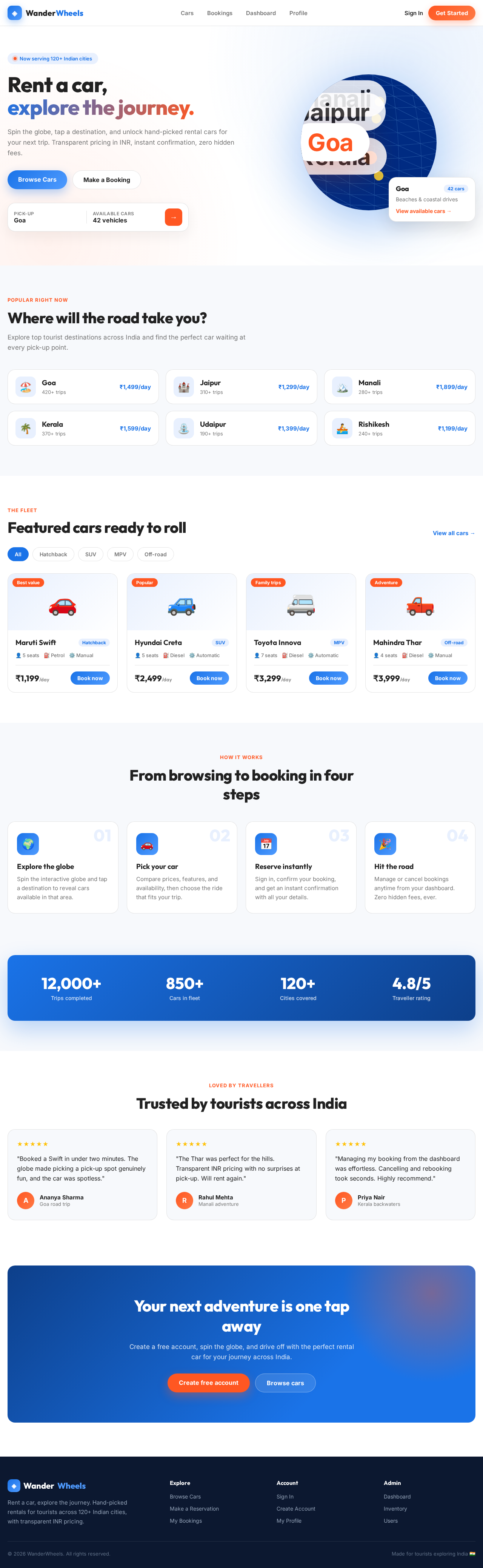 Landing design preview