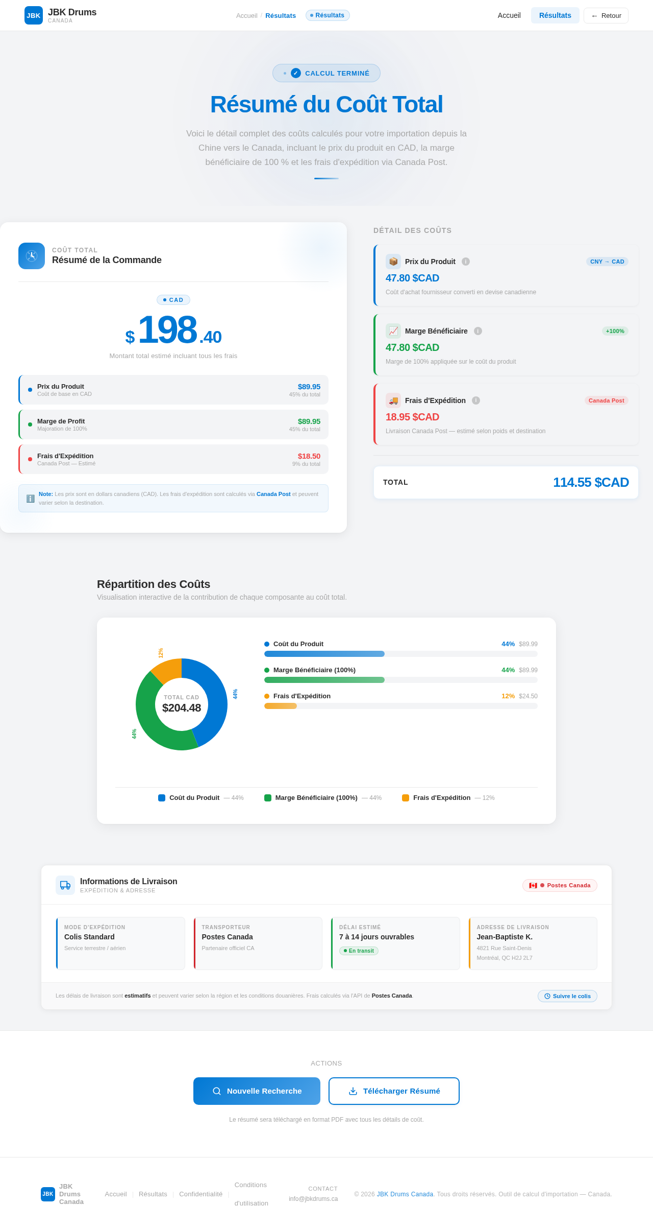 Results design preview