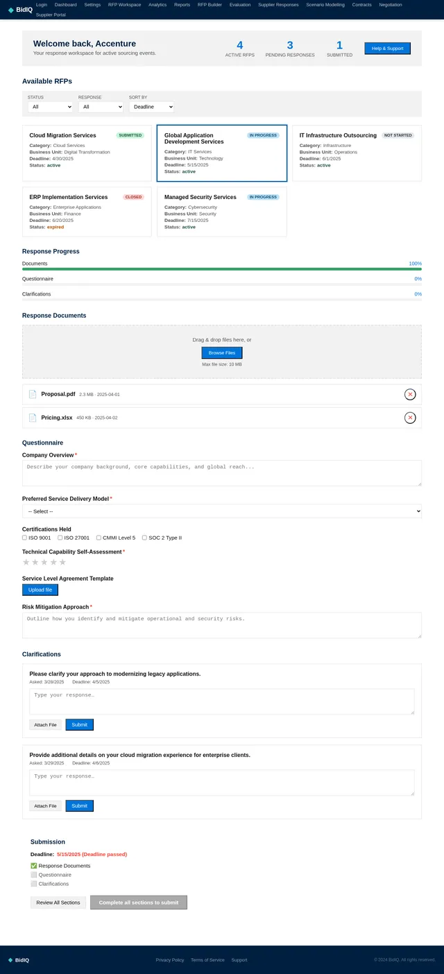 Supplier Portal