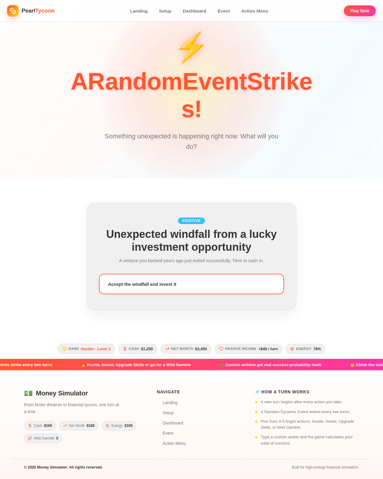 Event design preview