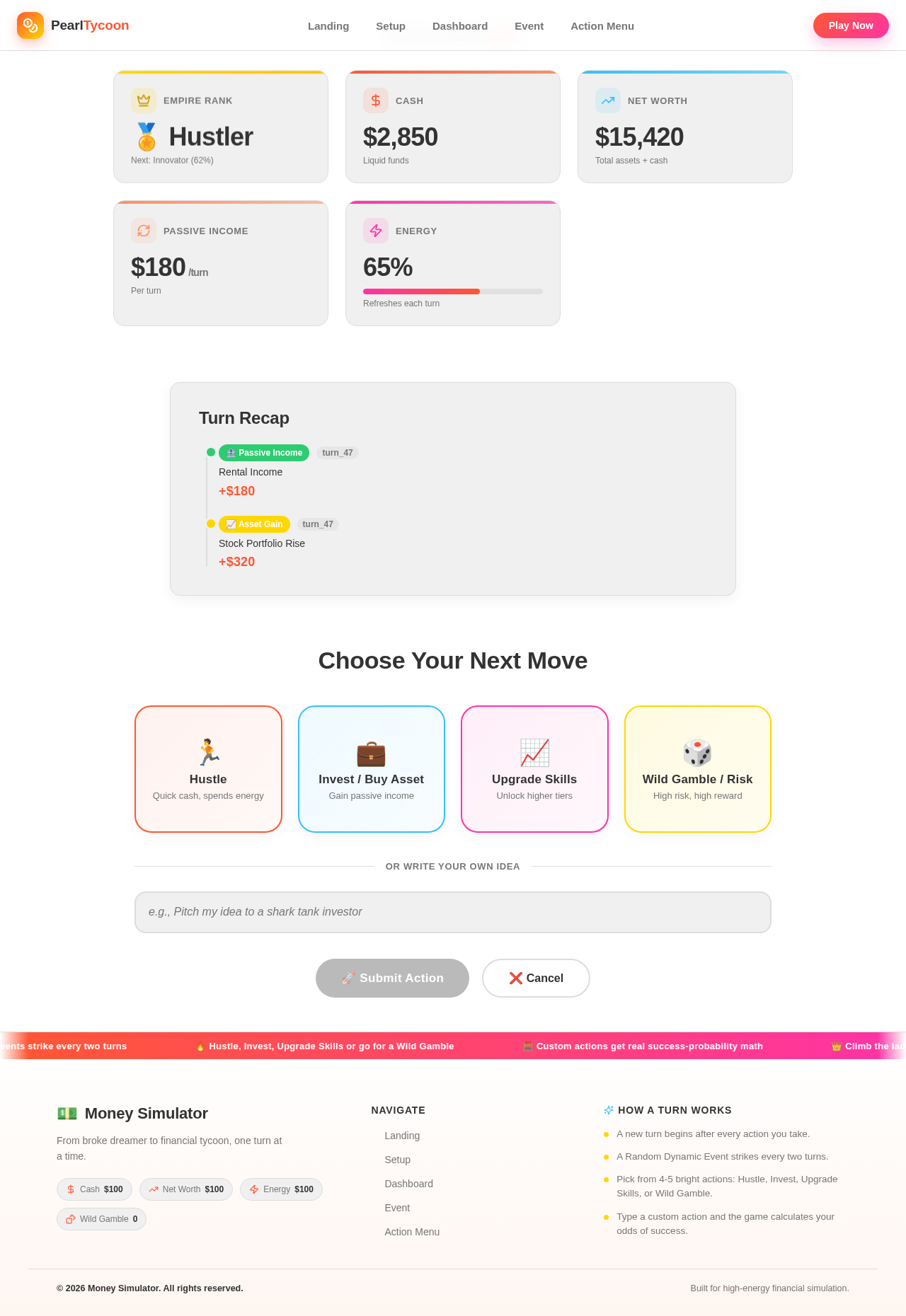 Dashboard design preview