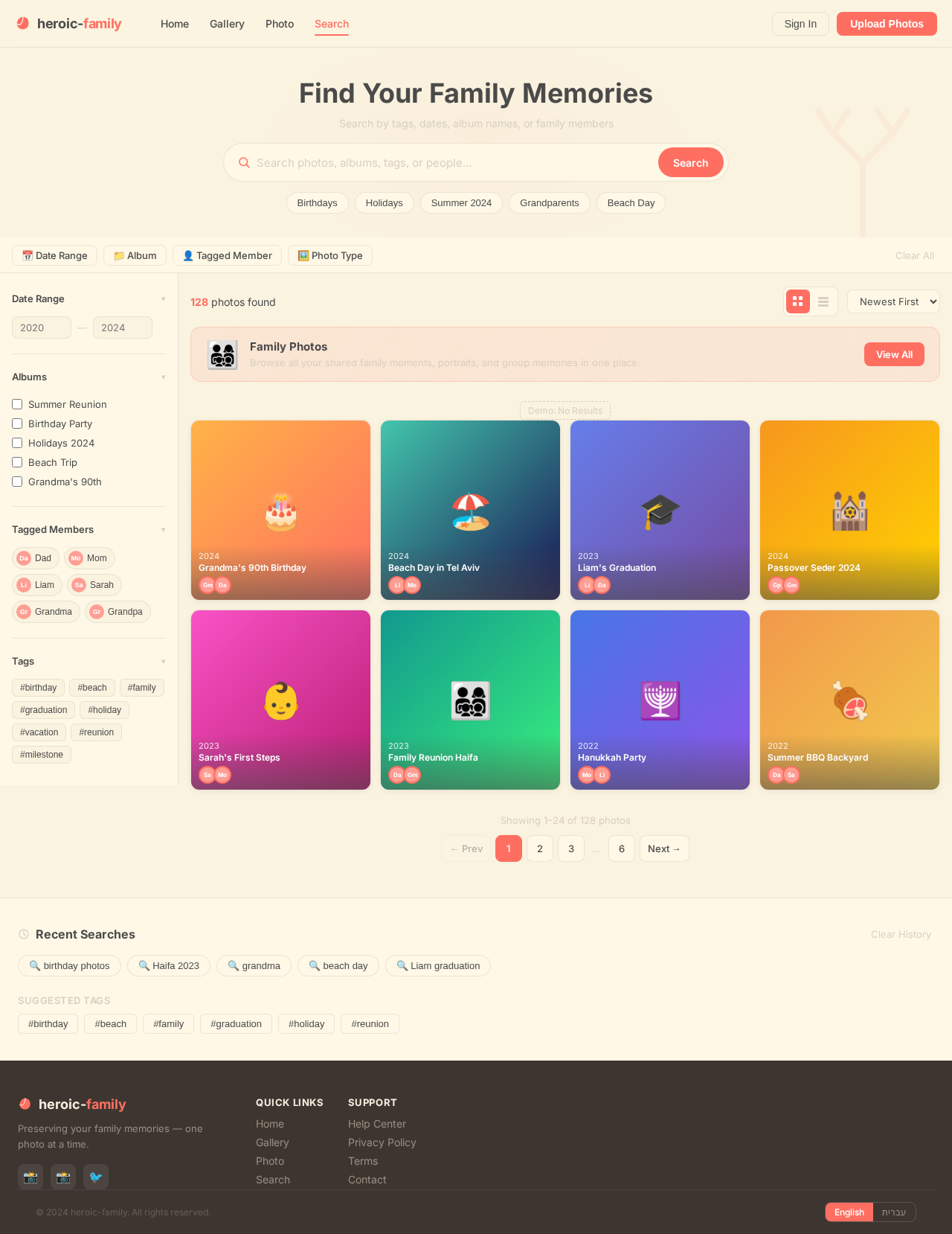 Search design preview