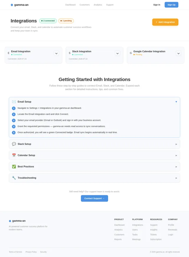 Integrations