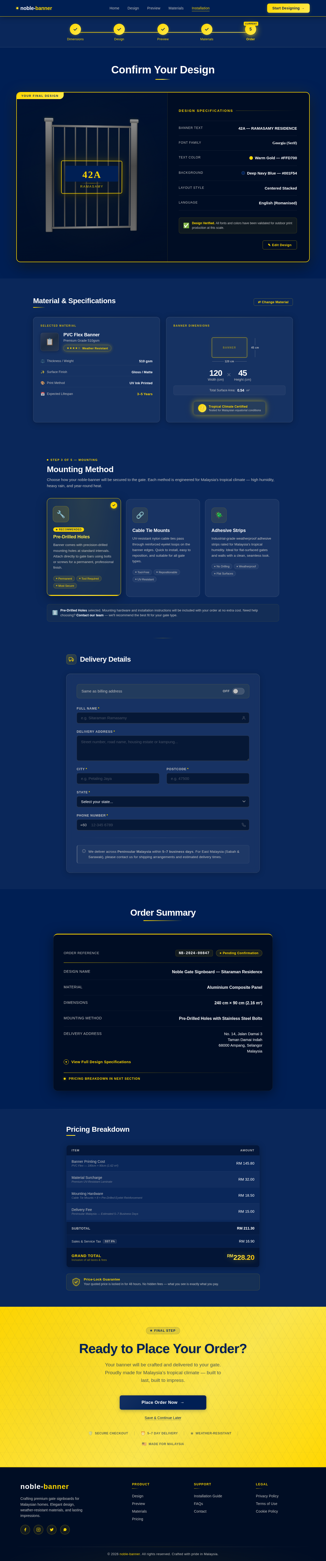 Order design preview